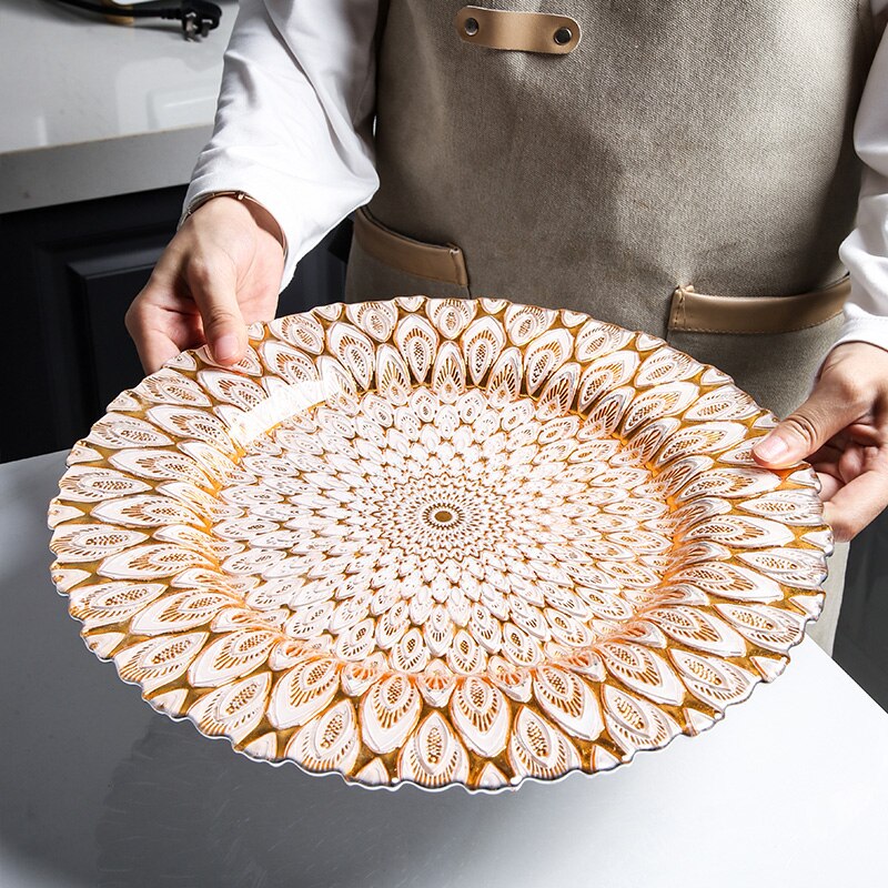 Christmas Food Luxury Plate Set Dinning Dessert Modern Plate Sets Serving Breakfast Vajilla Completa De Platos Dinnerware 60PZ: Style 6