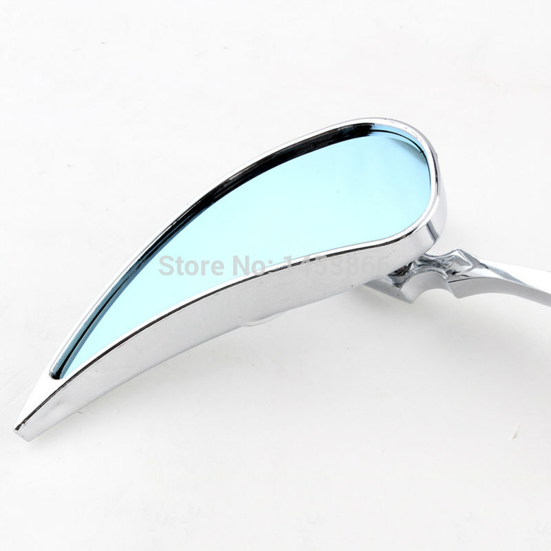 Rétroviseur chromé en forme de larme, pour HONDA REBEL 250 SHADOW 600 750 VTX VT,