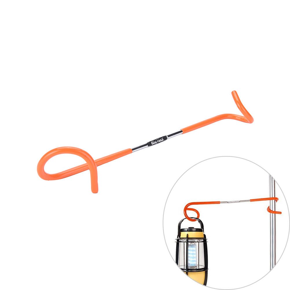 2 way Lantern Light Lamp Hanger Tent Pole Post Hook for Outdoor Camping Hanger Hooks Post Outdoor Convenient Camping 1pc#40: Default Title