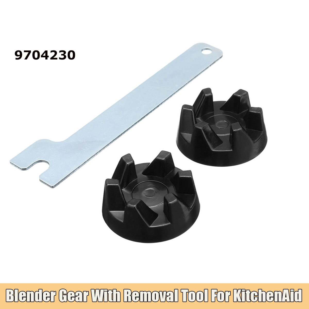 2pcs Rubber Coupler Gear Clutch With Removal Tool Replacement Kit for Blender KitchenAid 9704230