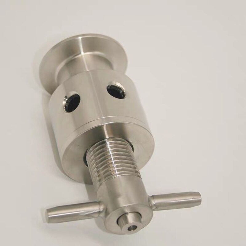 1Pcs 1.5" Tri Clamp Sanitary Adjustable Pressure Relief Safety Valve 0-0.35 Mpa SUS304