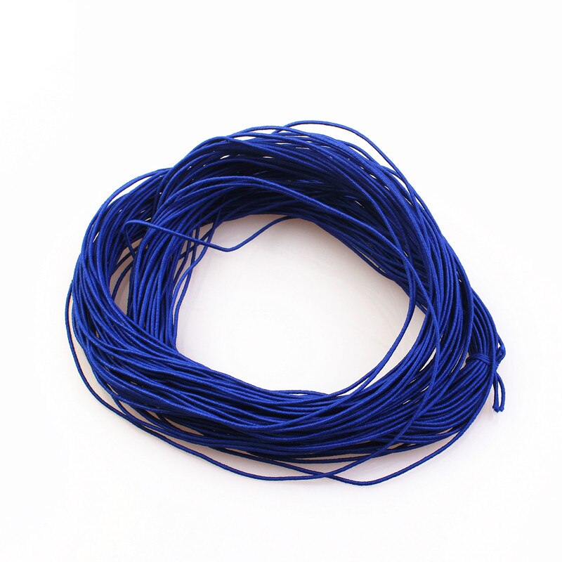 1mm 24M Geflochtene Elastische Schnur Perlen Themen Stretch String Stoff Crafting Schnüre für Schmuck Machen 23 Farben: Royal blue