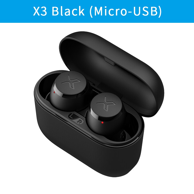 Edifier X3 Tws Drahtlose Bluetooth Kopfhörer Bluetooth 5,0 Stimme Assistent Touch Control Voice Assistent Bis Zu 24hrs: X3 Black  (USB)