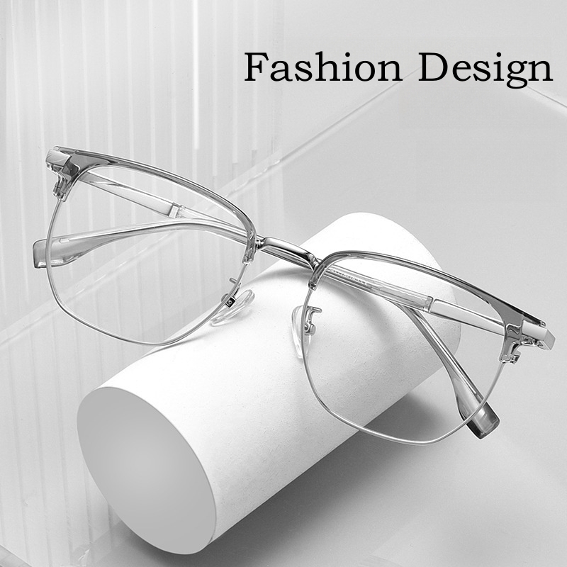 YIMARUILI ultraligera TR90 aleación miopía e hipermetropía gafas de negocios Retro gafas graduadas ópticas marco hombres 8052