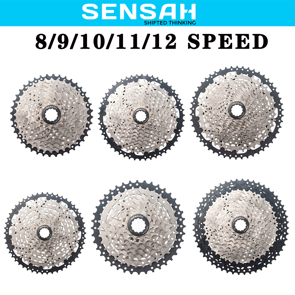 SENSAH Rower górski 8 9 10 11 12 Speed Velocidade Kaseta rowerowa MTB Freewheel Sprocket 40T 42T 46T 50T 52T dla HG HUB