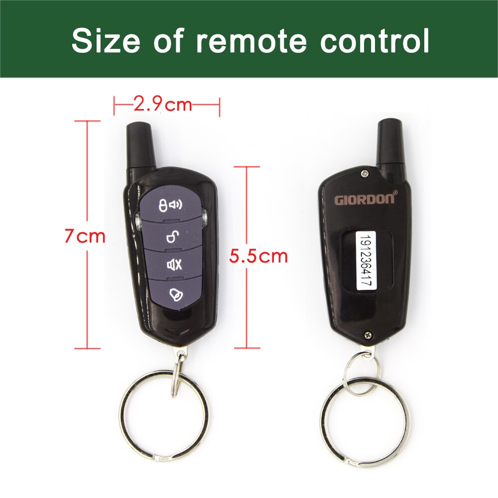 GIORDON Universal start and stop button remote control car mold