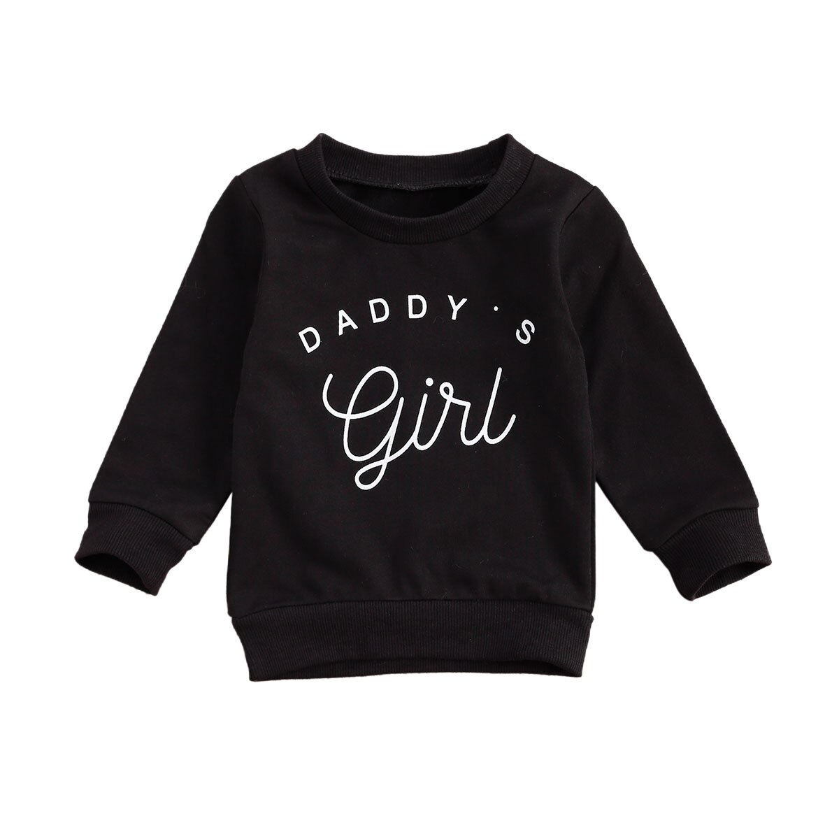 0-3Y papa enfant en bas âge bébé filles sweat haut lettre impression longue sweat à capuche et manches longues automne enfants Outwear 3 couleurs: B / 6M