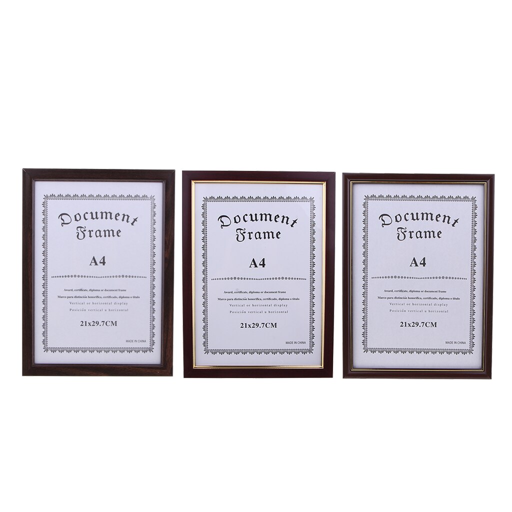 A4 Diploma, Certificate, Photo ,Artwork ,Picture ,Documents Wood Frame