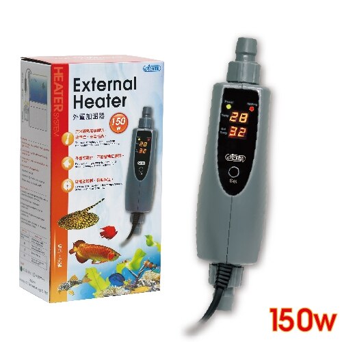 Calentador externo para acuario ISTA 150W 300W 500W, calentador para tanque de peces, pantalla digital de cristal líquido, suministros para acuario: 150W / EU adapter plug