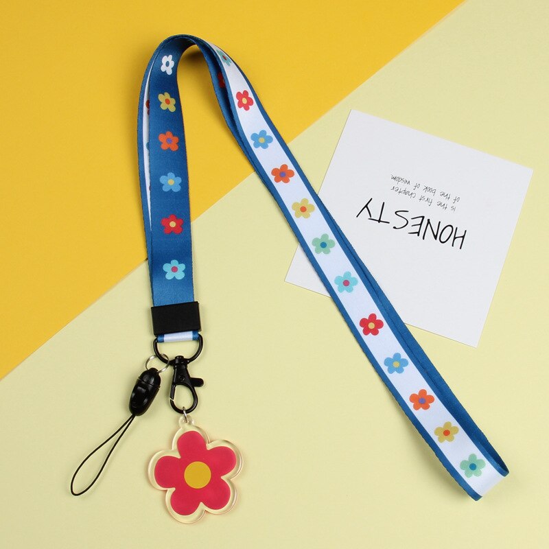 Shellnail Handy Straps Nette Blume Handgelenk Lanyard Telefon Seil Strap Für IPhone Fall Kamera Schlüssel Kette DIY Hängen Seil lanyards: Red-flower