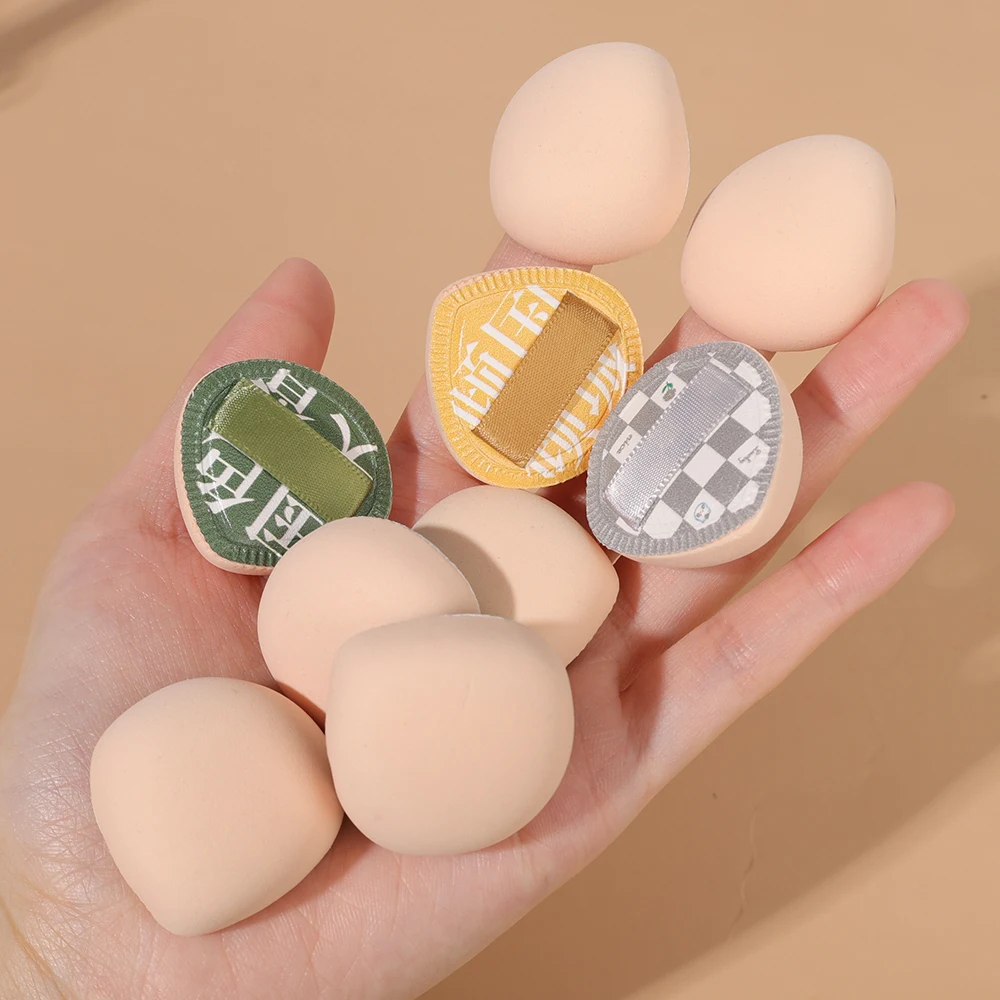 Finger Mini Puff Cosmetic Cushion Puff Concealer Foundation Detail Puffs Finger Puff Set Makeup Sponge Beauty Tools