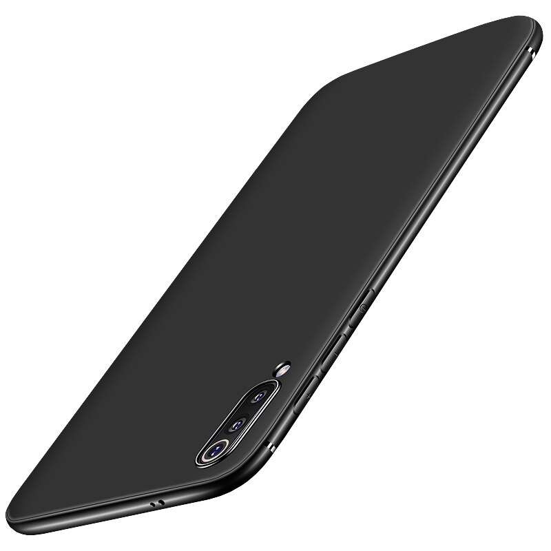 CAPSSICUM ultra-cienki miękki matowy futerał robić Xiaomi Mi 9 9 zawodowiec SE przypadki TPU elastyczny szczupły żel tylna pokrywa dla Xiao Mi 9 zawodowiec SE: For Xiaomi 9 PRO / czarny