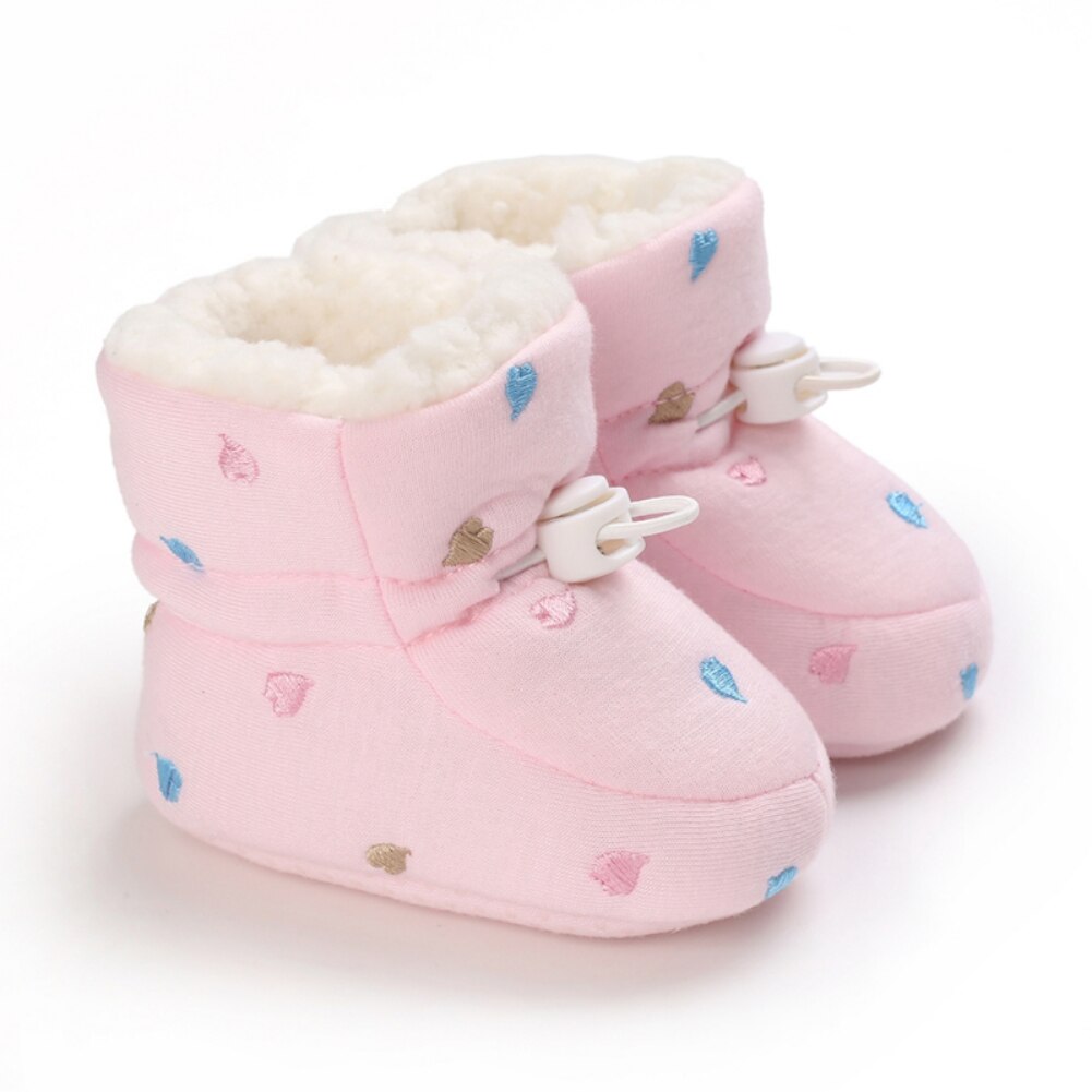 Baywell Winter Pasgeboren Baby Katoen Warm Booties Jongen Meisje Ster Schoenen Peuter Comfort Soft Anti-Slip Baby Schoenen Eerste wandelaars: AP / S