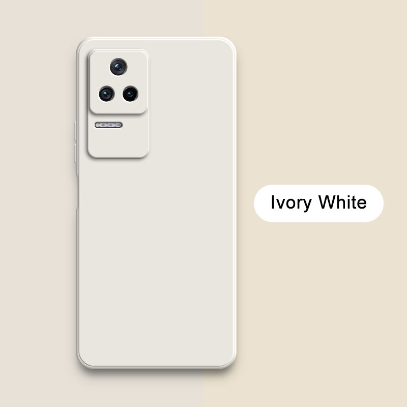 Coque arrière carrée originale en Silicone liquide pour Xiaomi POCO F4 GT 5G, étui de protection souple pour appareil photo, mignon, sac Funda: Néoprène / vert militaire