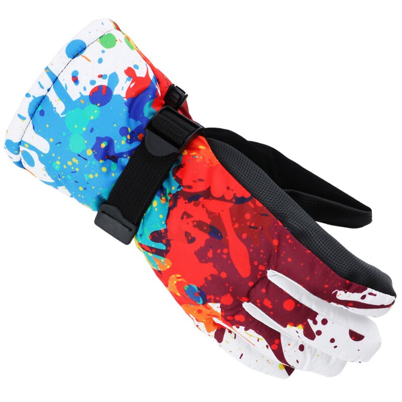 Gants De Ski pour femmes Guantes De Invierno en plein air mitaines De Snowboard imperméables et cachemire pour hommes Plus gants De Ski pour adultes en coton: COLOR6 / L