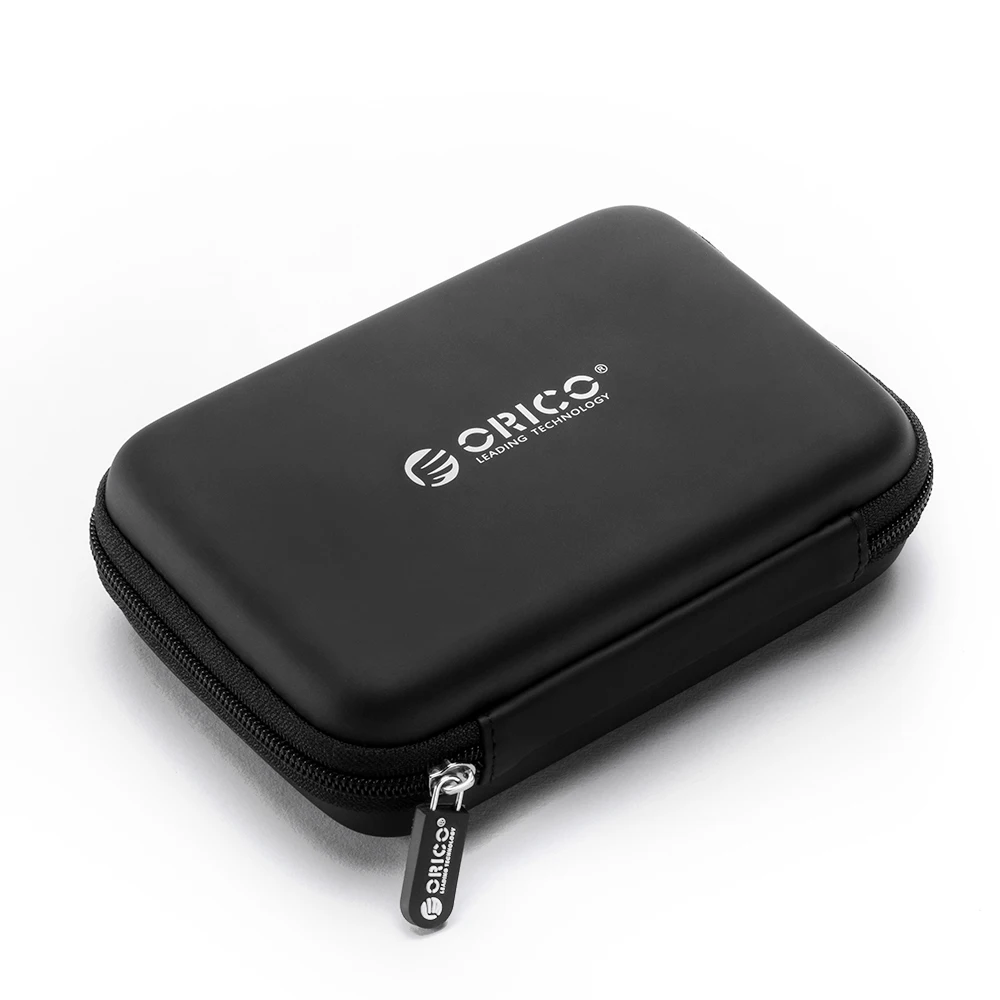 ORICO 2,5 Zoll HDD Box Schutzpaket Tragbare Festplattentasche für externe tragbare Festplattenbox Aufbewahrungstasche Blau/Rot/Schwarz: WHITE