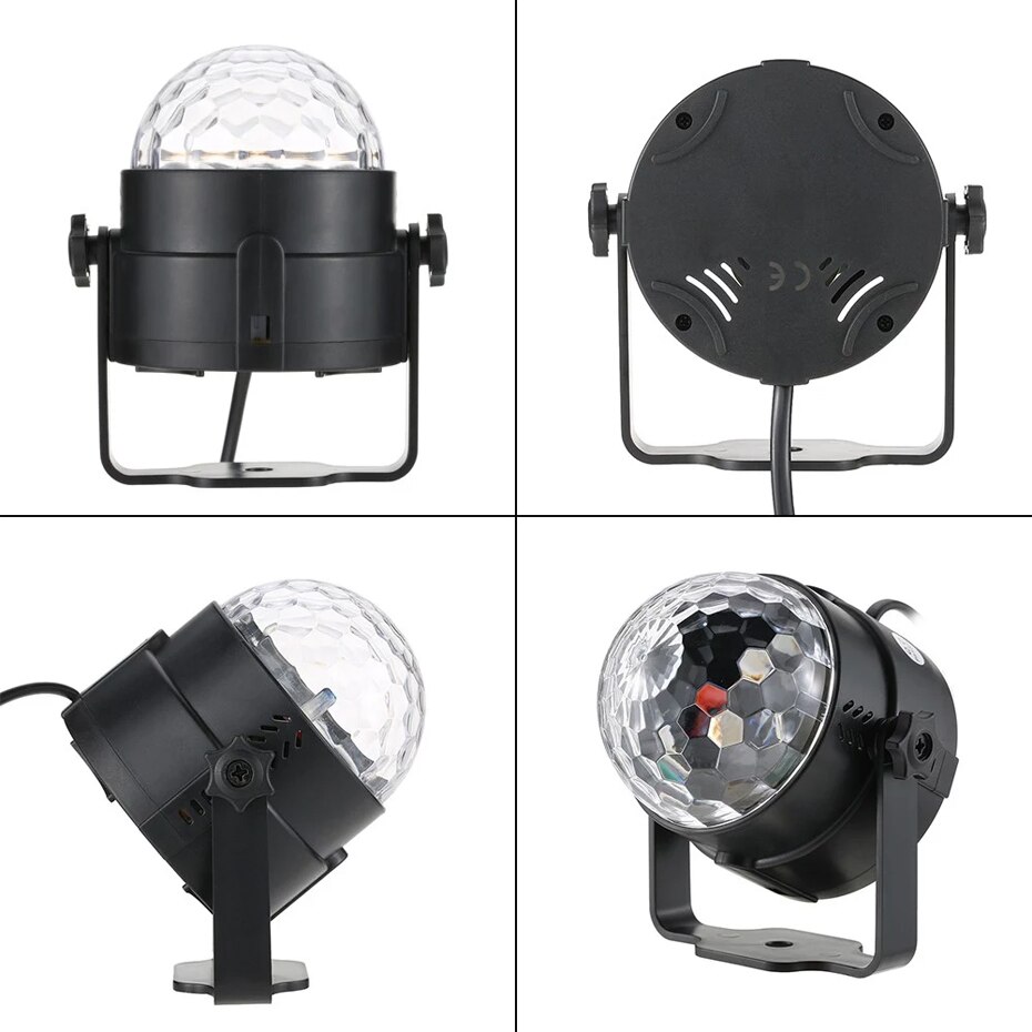 ALIEN-bola mágica de cristal con control remoto, lámpara LED RGB de 6W y 7 colores, efecto de iluminación de escenario para DJ, discotecas, fiestas, vacaciones, cumpleaños y música