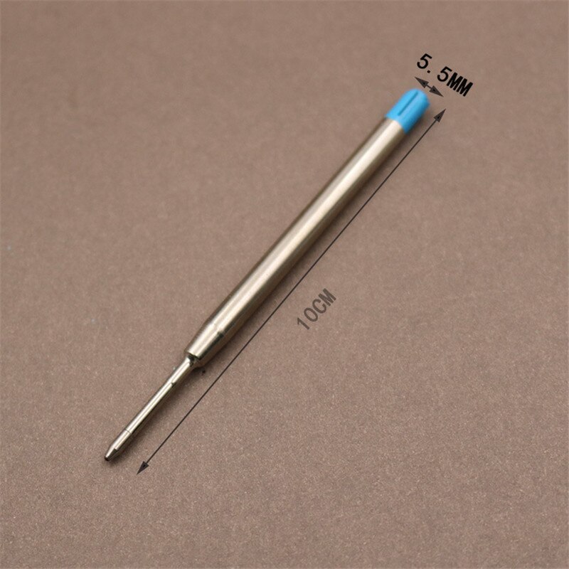 10 Pcs Universal Standard Style Ballpoint Pen Refills Replacement Black and Blue Ink Refills 0.7/1.0 mm School Office Supplies