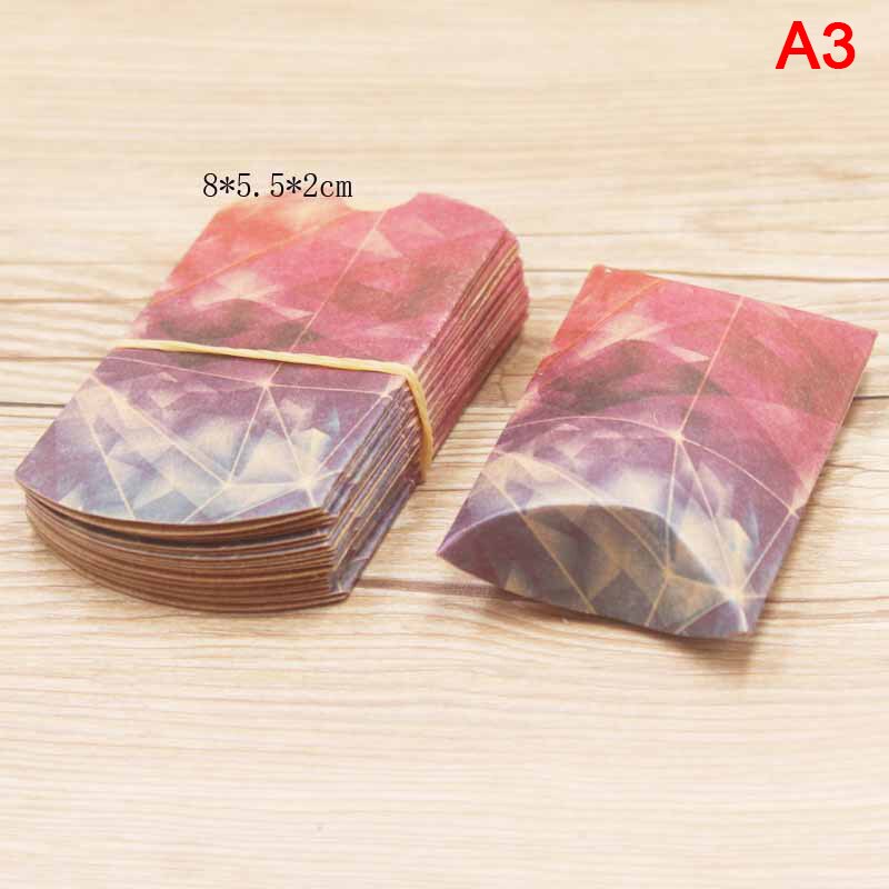 10Pcs Kraft Papier Doos Kussen Vorm Snoep Wedding Favor Supplies Dozen: A3