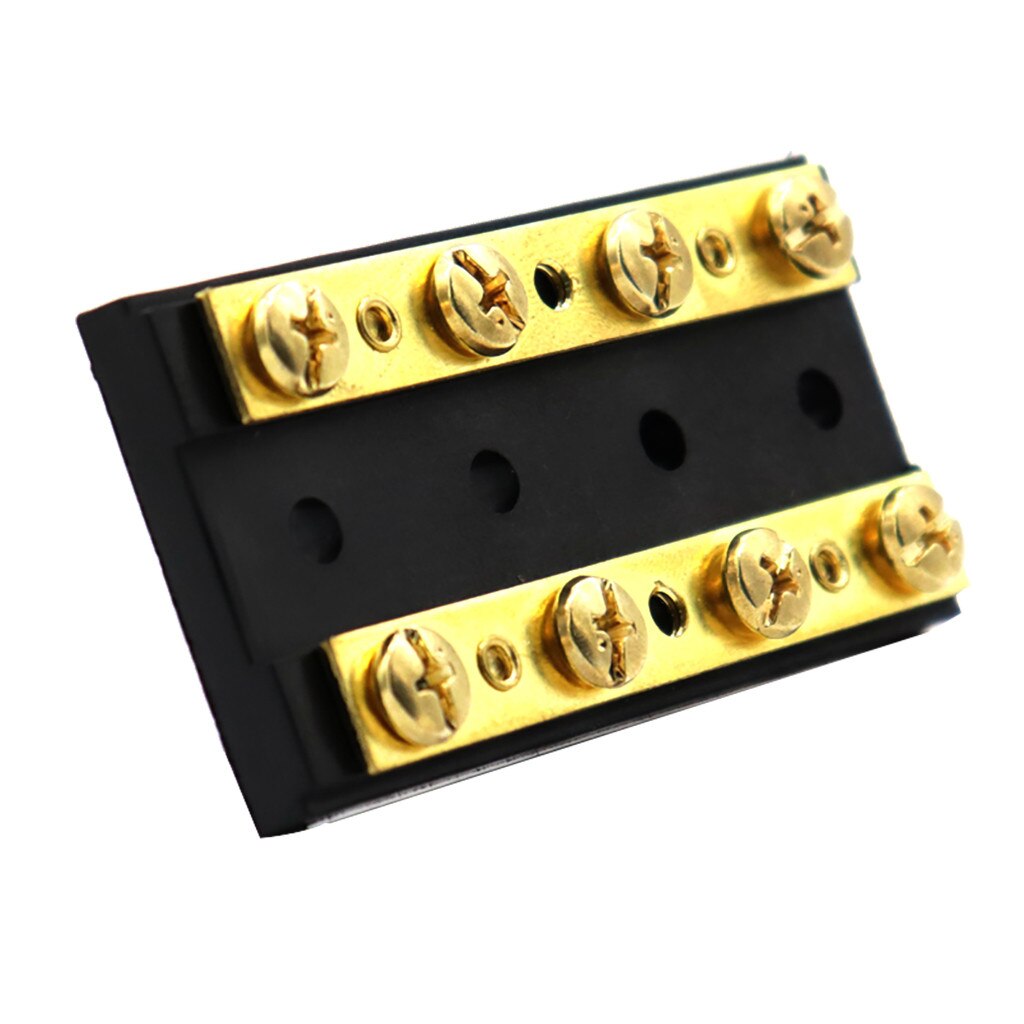 2 Stück M8 300A Sammelschiene Messingplatten Edelstahlklemmen Stromverteilerblock Schiffe