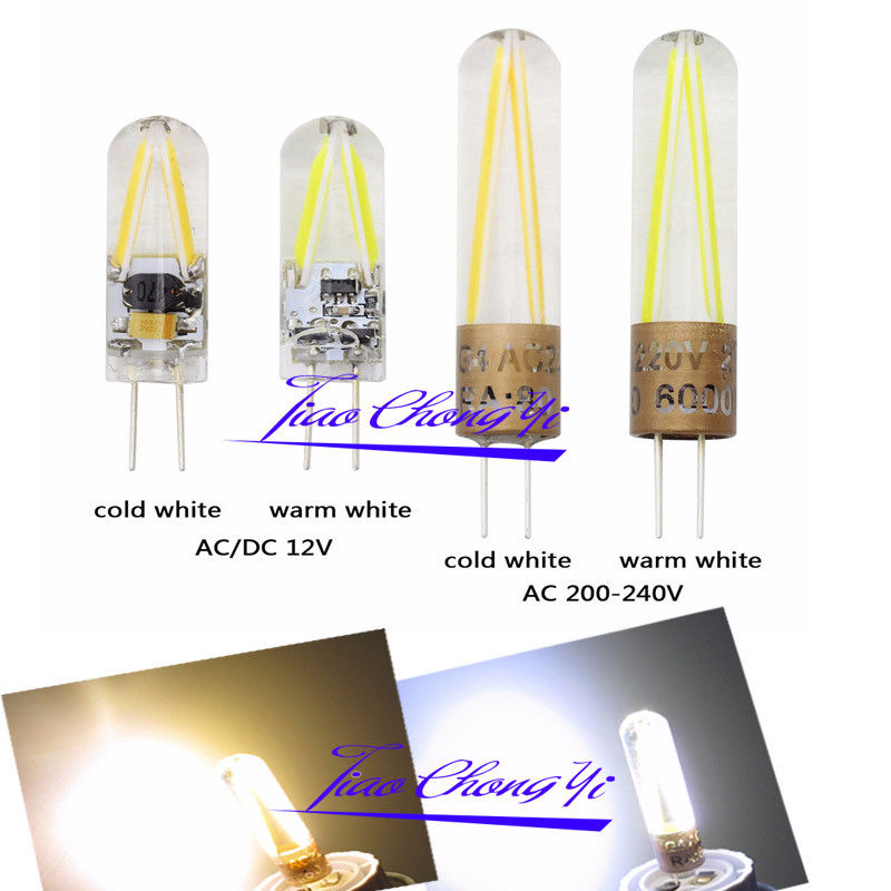 G4 COB Gloeidraad LED Lamp Thuis Kroonluchter Licht 2 W AC 220 V Wit/Warm wit 5 stks