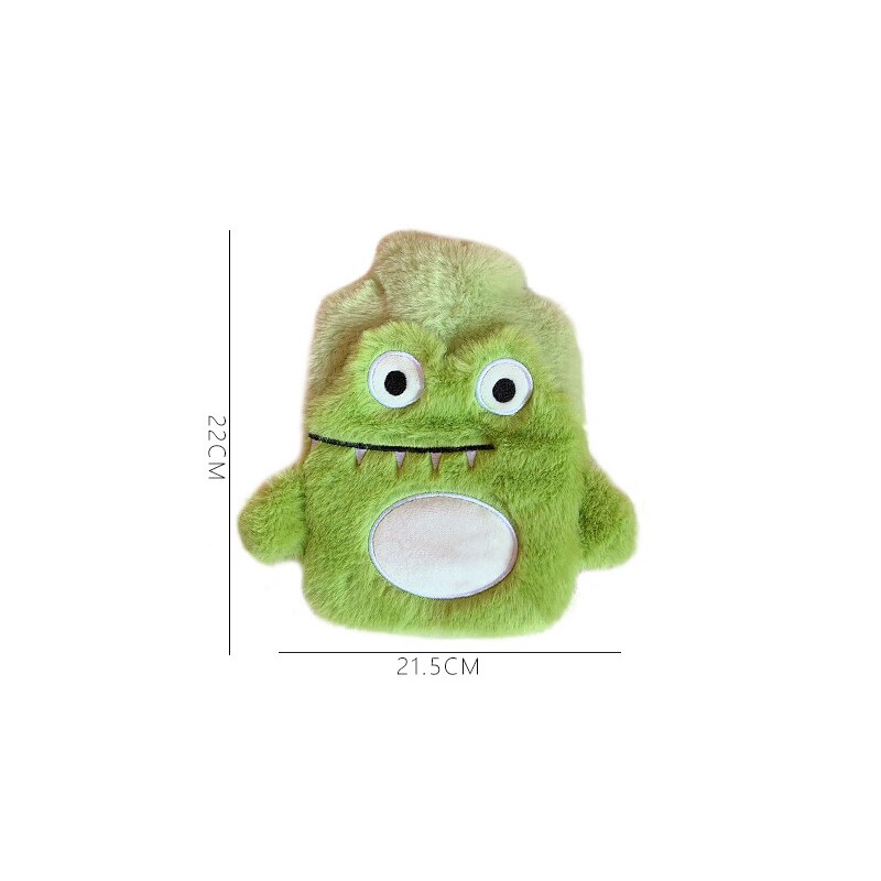 Japonais mignon dessin animé bouillotte hiver en peluche main plus chaude fille portable double couche petit sac d'injection d'eau