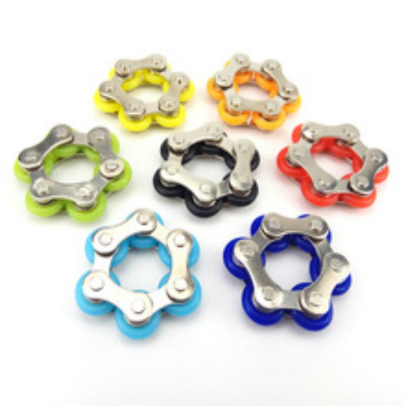Fidget Cube Decompressie Keten Vent Decompressie Ketting Fietsketting Metalen Sleutelhanger Speelgoed Kinderen Volwassen Decompressie Speelgoed