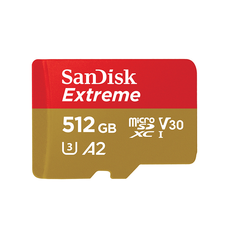 Sandisk Extreme Micro SD Card 128gb 256gb U3 4K V30 A2 Class 10 UHS-1 flash card 512GB 64GB microSD/TF Card For Phone camera: 16 GB