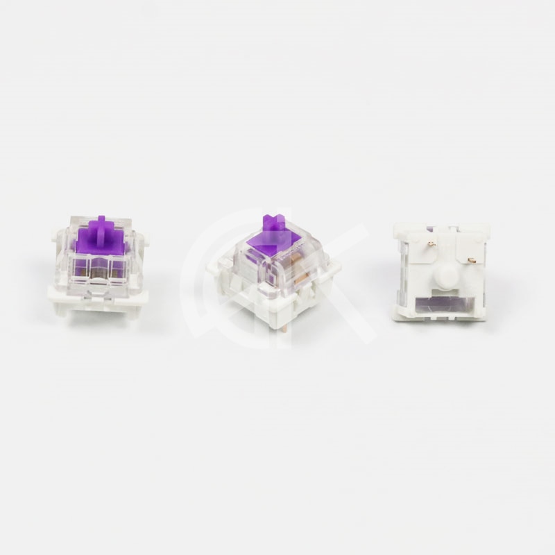 Outemu mechanical keyboard switch purple swtiches purple axis like cherry MX white touch bottom 62g