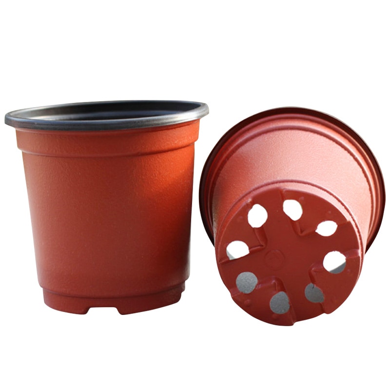 100 Pcs Lightweight Plastic Plant Flower Pots Nursery Seedlings Pot Flower Plant Container Seed Starting Pots-30: Default Title