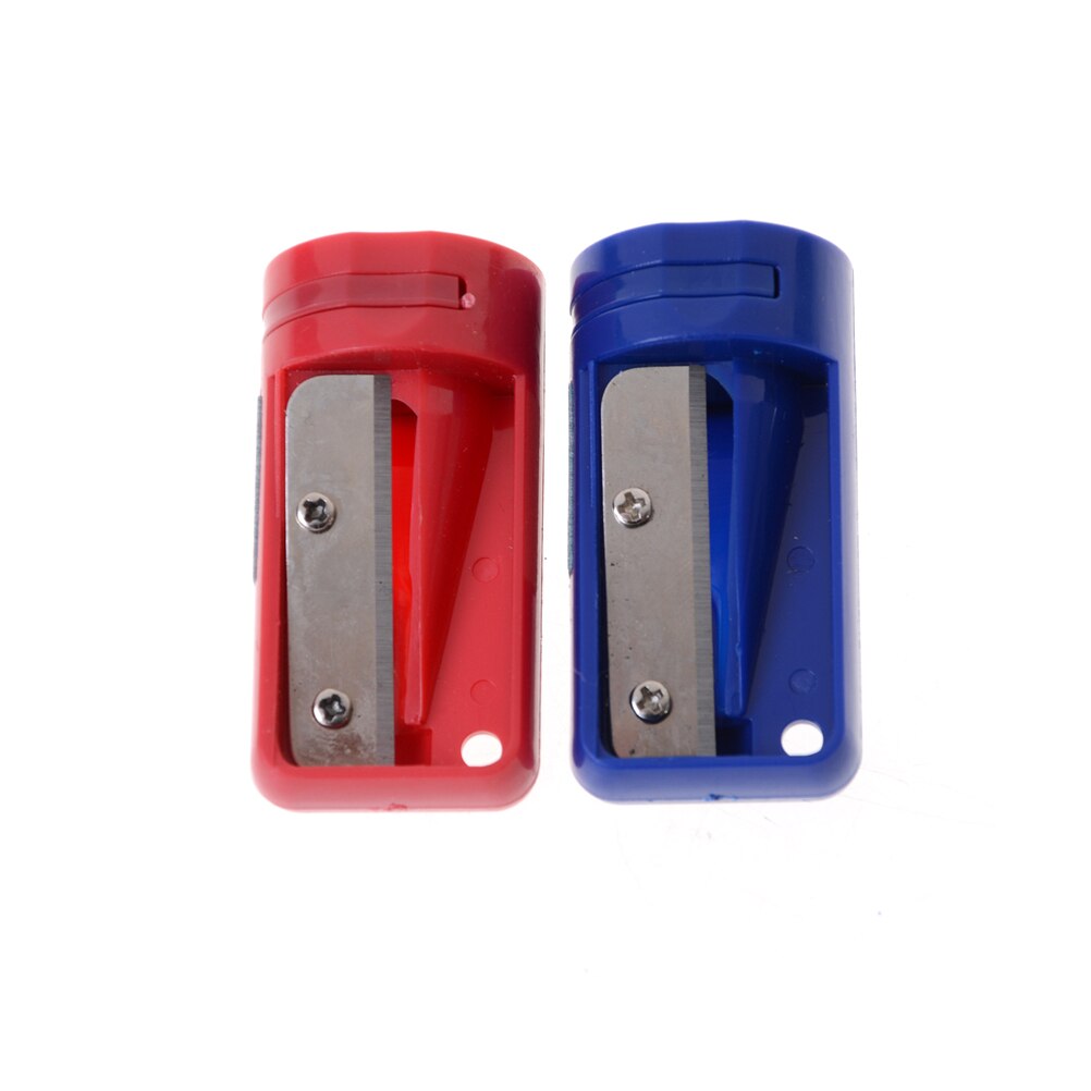 1PC multi-usage maquillage crayon charpentier boiseries taille-crayon Cutter rasoir étroit affûtage outil taille-crayon