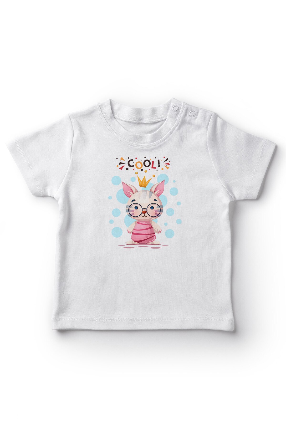 Angemiel babybril prinses konijn meisjes baby t-shirt wit