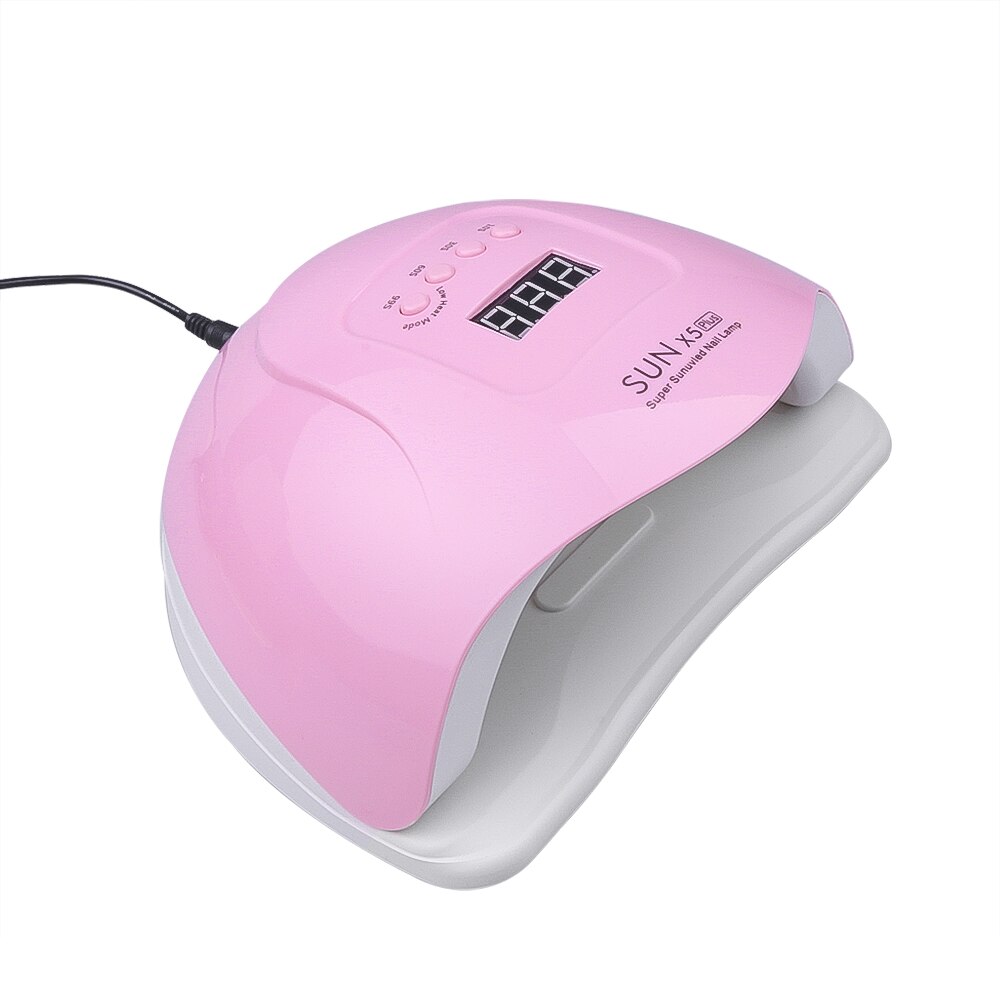 SUN 5 X Plus-Lámpara LED para uñas, lámpara de 36 secador de uñas LED con pantalla LCD de 80W para esmalte de Gel y manicura, temporizador con Sensor automático
