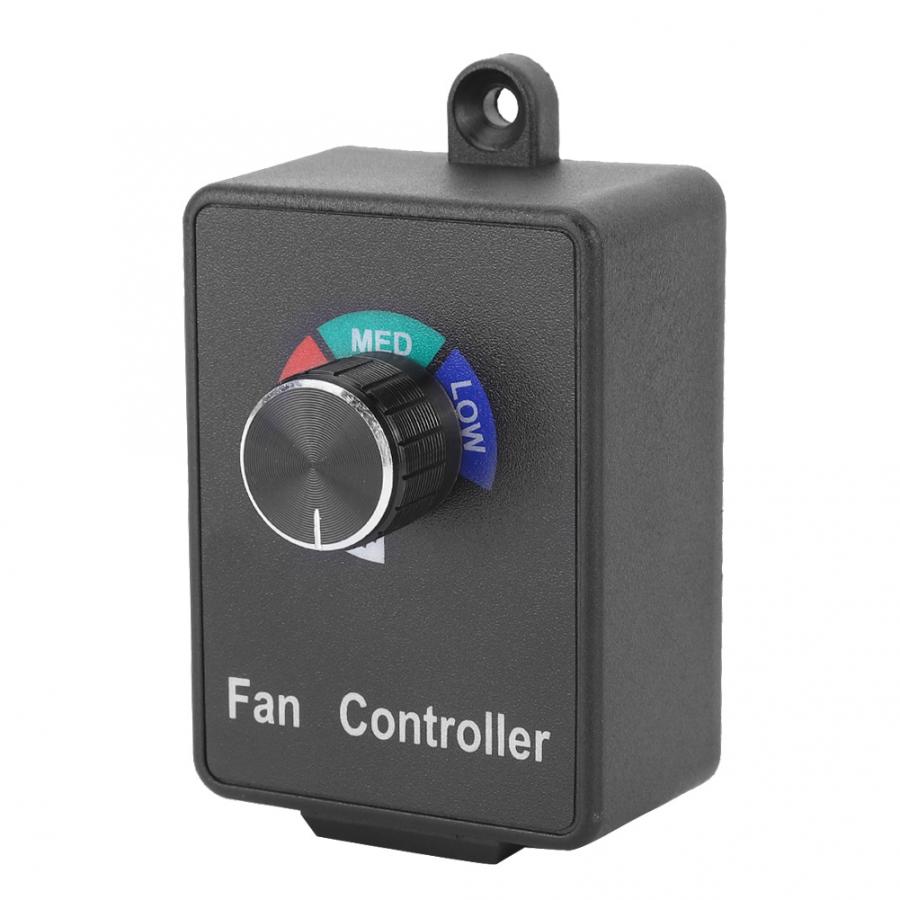 Motor Stepless Speed Controller Fan Variable Speed Control Governor Switch Adjustable Speed Regulator US Plug 120V