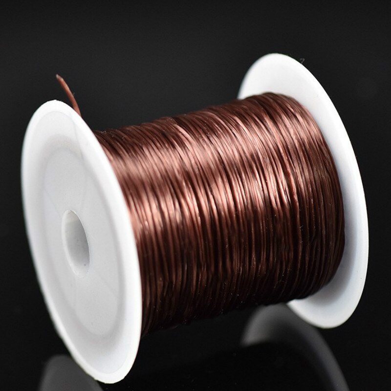 393inch/Roll Strong Elastic Crystal Beading Cord 1mm for Bracelets Stretch Thread String Necklace DIY Jewelry Making Cords Line: Brown