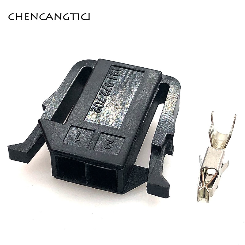 1 Sets 2 Pin 3.5 Mm 2 Gat Vrouwelijke Elektrische Auto Plug Sensor Kabelboom Connectors 1-929588-1 Voor Vw 191972702