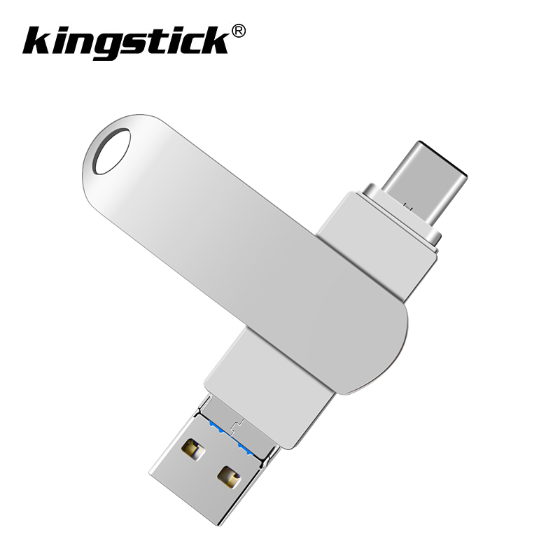 Metalowa pamięć usb flash 128 typ gb-c Pendrive 32gb 64gb Usb3.0 dysk flash dla iPhone X/8 Plus/8/7 Plus pamięć usb: 64GB / silver