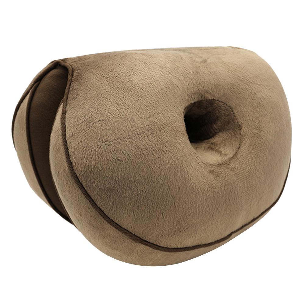 Double confort orthopédique coussin bassin oreiller ascenseur hanches siège multifonction pour le soulagement de la pression: COFFEE
