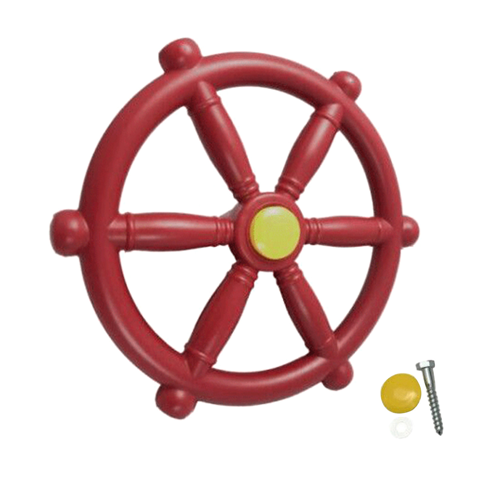 Aire de jeux en plein air pour enfants, jouet pour enfants, bateau Pirate, roue, balançoire, accessoire de gymnastique, Jungle, lisse: Rouge