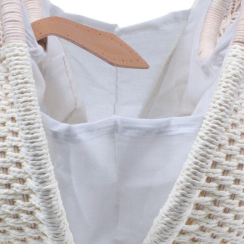 Slak 'S Nest Tote Handtas Zomer Strand Tassen Vrouw Stro Tassen Vrouwen Handtas Rotan Tas