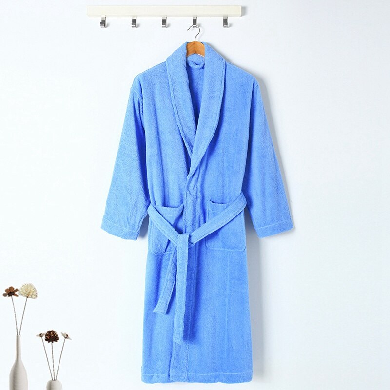 Vinter badekåbe mænd tykt varmt håndklæde fleece morgenkåbe kvinder mand kvinde lang badekåbe mand hotel hjem kimono morgenkåbe nattøj efterår