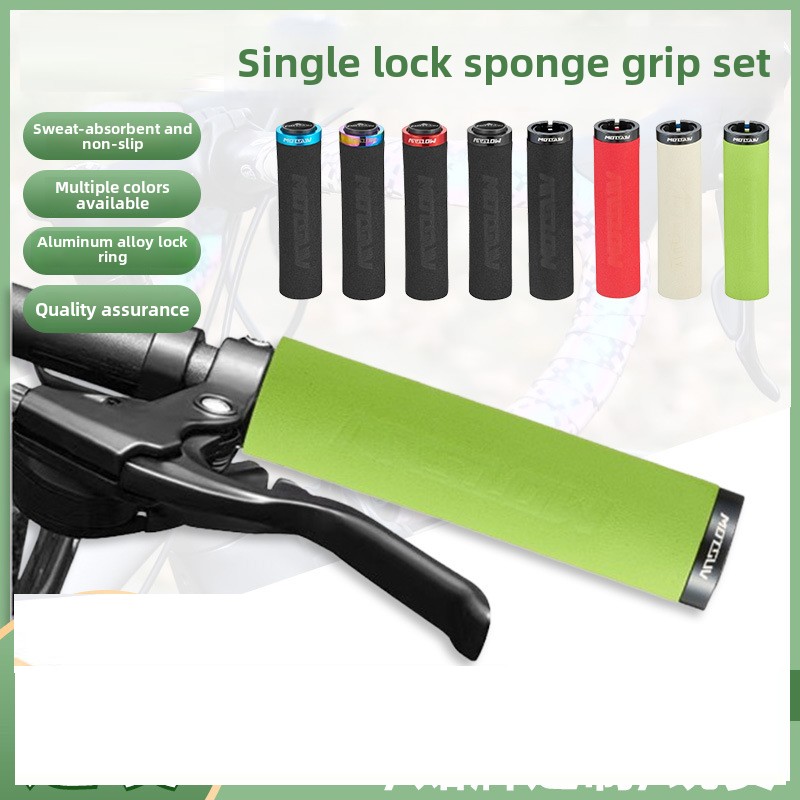 Fiets ultralichte vergrendeling spons gripset mountainbike zijvergrendeling schokabsorberende antislip set accessoires Fietsstuur