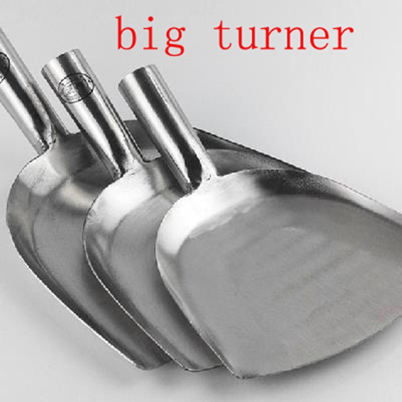 stainless steel turner cooking tool long handle Restaurant Chef big turners spatula utensil wok large shovel kitchen accessories