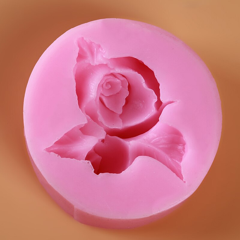 3D Rose Bloem Siliconen Mal Polymeer Klei Zeep Snoep Chocolade Cookie Bakvorm Cupcake Topper Fondant Cake Decorating Gereedschap