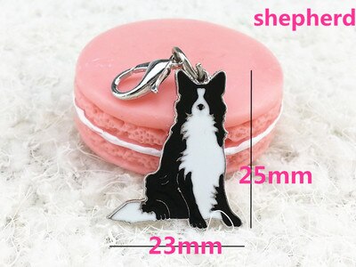 Disco de identificación para perro colgante de 25mm con placa de identificación de Mascota, accesorios de esmalte, Collar con etiqueta para perro, etiquetas de identificación en 15 colores: A3