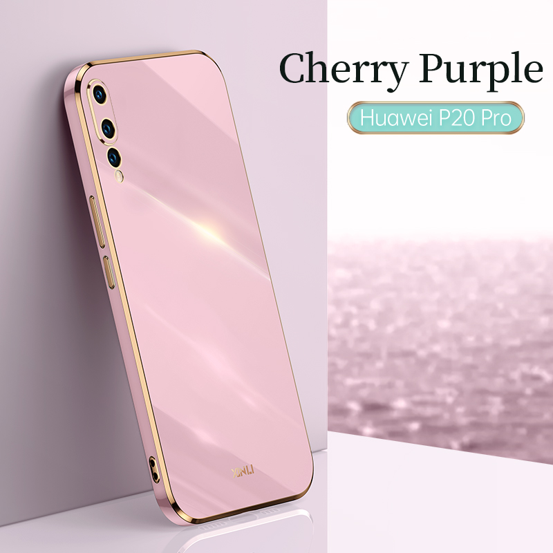 For Huawei P20 Pro Case Soft TPU Case For Huawei P20 Pro Anti-Fingerprint Camera Protection Cover: PURPLE