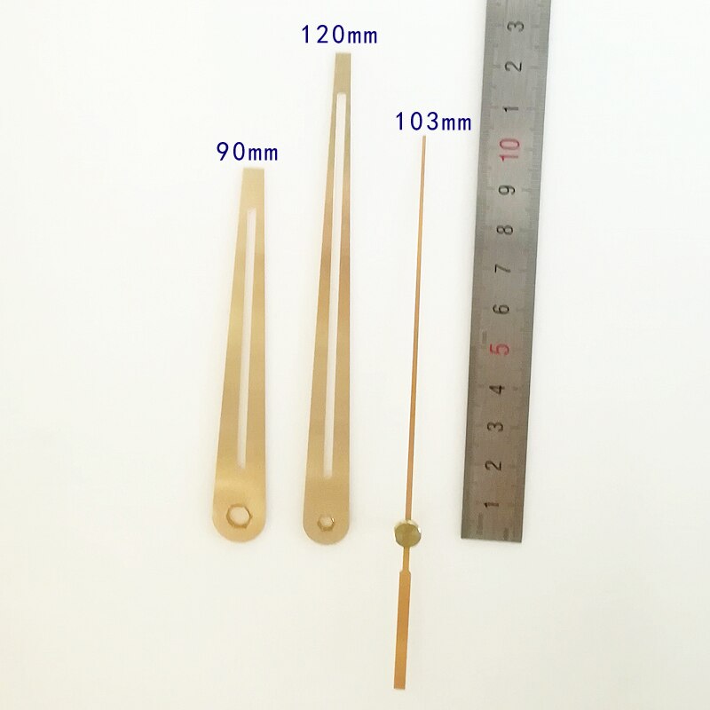 S As 2454 # Gouden Handen (gewoon handen) DIY Handen Metalen Aluminium Materiaal Quartz Klok Accessoire DIY Klok kits