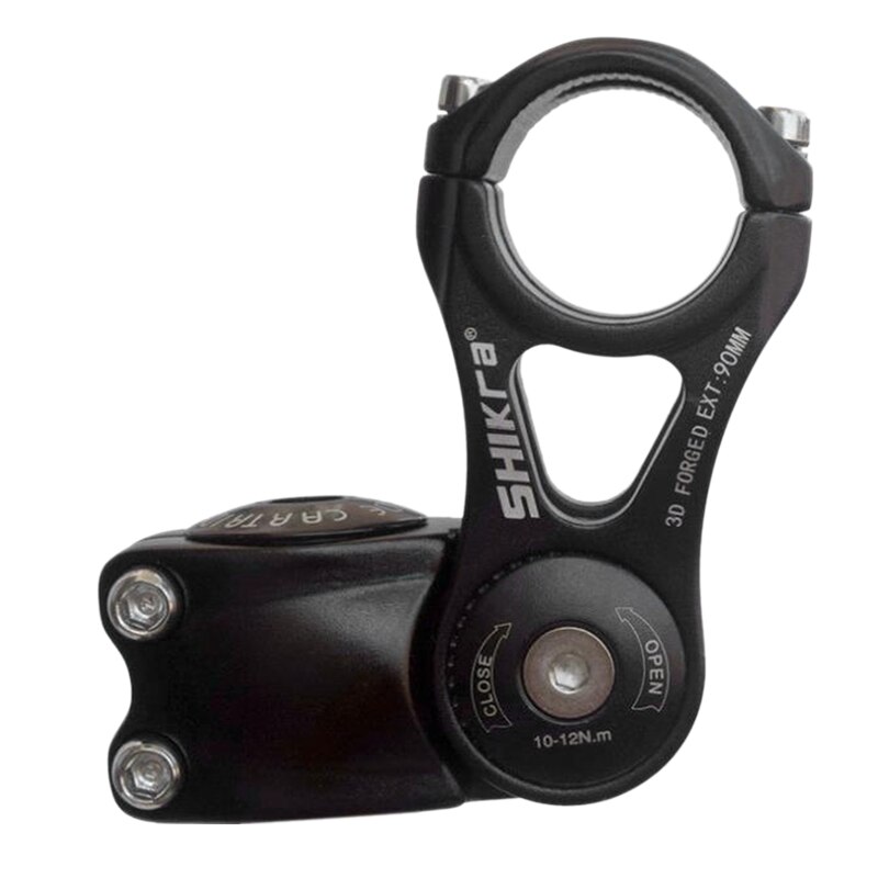 SHIKRA High-Strength Lightweight Adjustable Bicycle Bike Stem Riser: Black