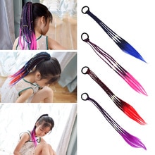 Mode Meisjes Elastische Haar Rubber Band Haar Accessoires Pruik Paardenstaart Haarbanden Kinderen Twist Vlecht Touw Hoofdtooi Haar Braider