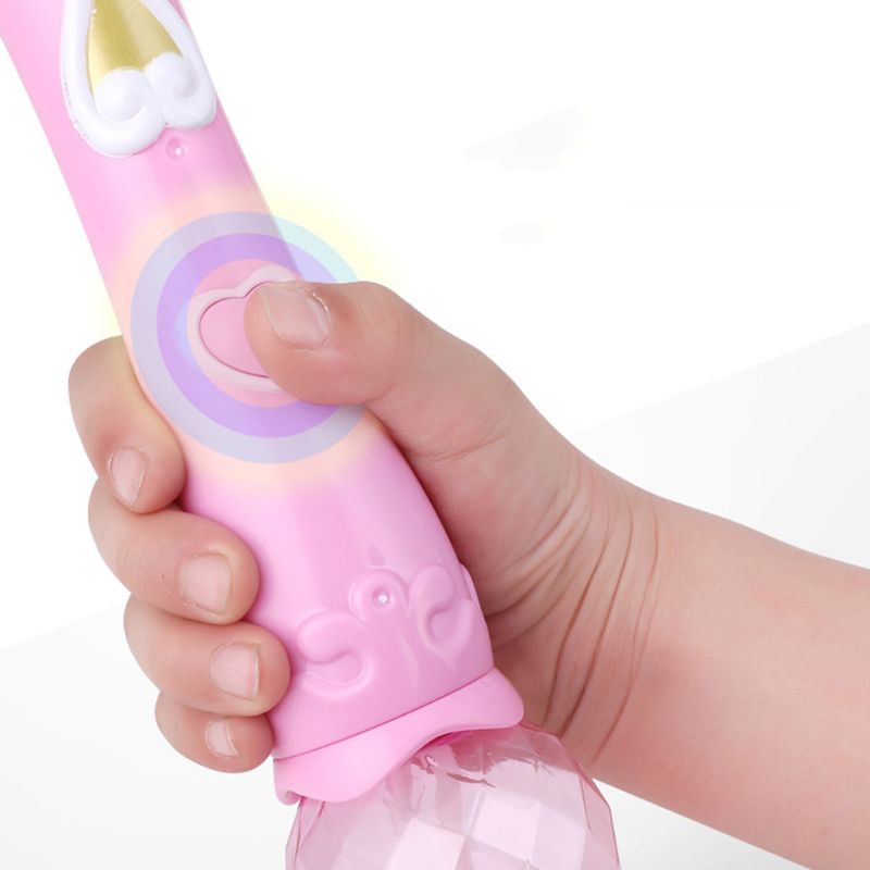 freundlicher Handheld Zauberstab blasiert Maschine Elektrische Schmetterling blasiert Gebläse Hersteller mit Musik Licht freundlicher draussen Garten Spielzeug